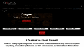 What Glomacs.ae website looked like in 2018 (5 years ago)