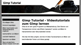 What Gimp-tutorials.de website looked like in 2018 (5 years ago)