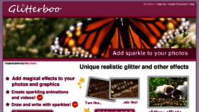What Glitterboo.com website looked like in 2018 (6 years ago)