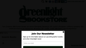 What Greenlightbookstore.com website looked like in 2018 (5 years ago)
