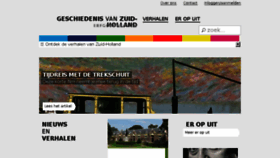 What Geschiedenisvanzuidholland.nl website looked like in 2018 (5 years ago)