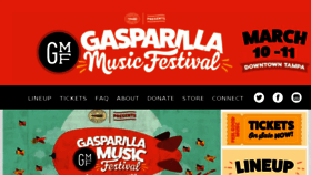 What Gasparillamusicfestival.com website looked like in 2018 (5 years ago)