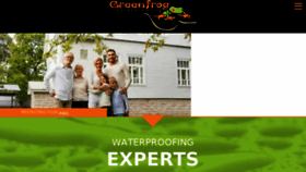 What Greenfrogwaterproofing.com website looked like in 2018 (5 years ago)