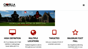 What Gorillaadvertising.biz website looked like in 2018 (5 years ago)