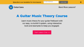 What Guitarllama.com website looked like in 2018 (5 years ago)