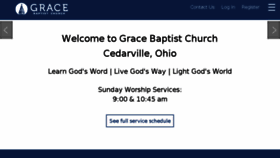 What Gracecedarville.org website looked like in 2018 (5 years ago)
