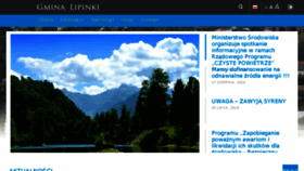 What Gminalipinki.pl website looked like in 2018 (5 years ago)