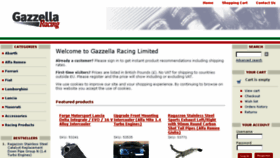 What Gazzellaracing.com website looked like in 2018 (5 years ago)