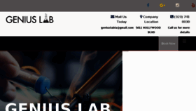 What Geniuslabla.com website looked like in 2018 (6 years ago)