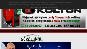 What Goral.info.pl website looked like in 2018 (5 years ago)