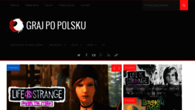 What Grajpopolsku.pl website looked like in 2018 (5 years ago)