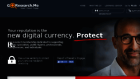 What Goresearch.me website looked like in 2018 (5 years ago)