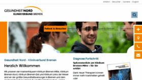 What Gesundheitnord.de website looked like in 2018 (5 years ago)