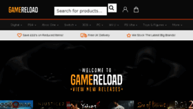 What Gamereload.co.uk website looked like in 2018 (5 years ago)