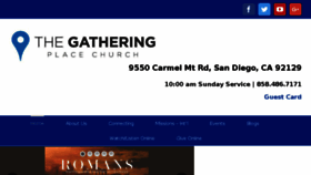 What Gatheringplacechurch.org website looked like in 2018 (5 years ago)