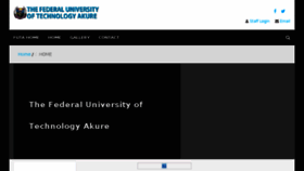 What Gateway.futa.edu.ng website looked like in 2018 (5 years ago)