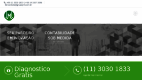 What Grupojml.com.br website looked like in 2018 (5 years ago)