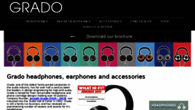 What Grado.co.uk website looked like in 2018 (5 years ago)