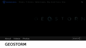 What Geostorm.movie website looked like in 2018 (5 years ago)