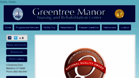 What Greentree-manor.net website looked like in 2018 (5 years ago)
