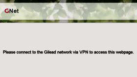 What Gnet.gilead.com website looked like in 2018 (5 years ago)