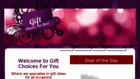 What Giftchoicesforyou.com website looked like in 2018 (5 years ago)