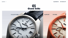 What Grand-seiko.us.com website looked like in 2018 (5 years ago)