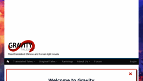 What Gravitytales.com website looked like in 2018 (5 years ago)