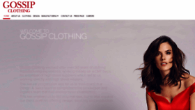 What Gossip-clothing.com website looked like in 2018 (5 years ago)