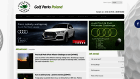 What Golfparkspoland.pl website looked like in 2018 (5 years ago)