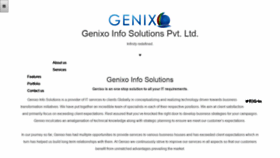 What Genixoinfosolutions.com website looked like in 2018 (5 years ago)