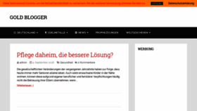 What Goldblogger.de website looked like in 2018 (5 years ago)