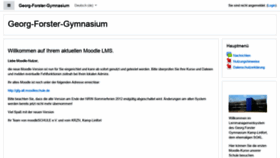 What Gfg.moodleschule.de website looked like in 2018 (5 years ago)