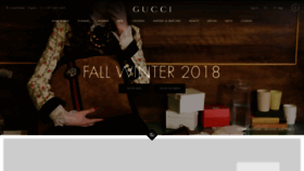 What Gucci.com website looked like in 2018 (5 years ago)