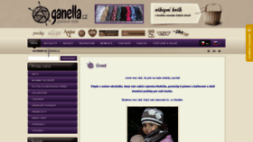 What Ganella.cz website looked like in 2018 (5 years ago)