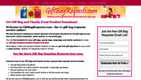What Giftbagrequests.com website looked like in 2018 (5 years ago)