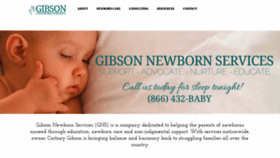 What Gibsonnewbornservices.com website looked like in 2018 (5 years ago)