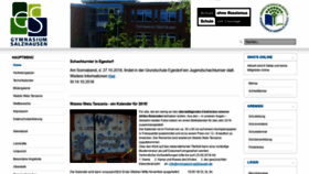 What Gymnasium-salzhausen.de website looked like in 2018 (5 years ago)