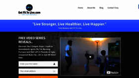 What Getfittolive.com website looked like in 2018 (5 years ago)