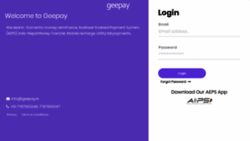 What Geepay.in website looked like in 2018 (5 years ago)