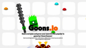 What Goons.io website looked like in 2018 (5 years ago)