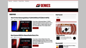 What Genkes.com website looked like in 2018 (5 years ago)