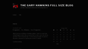 What Garyhawkins.me.uk website looked like in 2018 (5 years ago)
