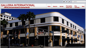 What Galleria-international.com website looked like in 2018 (5 years ago)