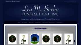 What Gaut-bachafuneralhomeinc.com website looked like in 2018 (5 years ago)
