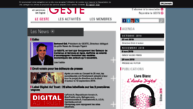 What Geste.fr website looked like in 2018 (5 years ago)