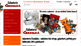 What Galanterie-cendulka.cz website looked like in 2018 (5 years ago)