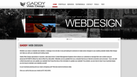 What Gaddywebdesign.com website looked like in 2018 (5 years ago)