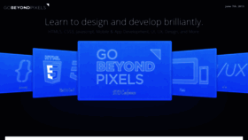 What Gobeyondpixels.com website looked like in 2018 (5 years ago)