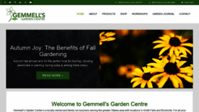 What Gemmellsgardencentre.com website looked like in 2018 (5 years ago)